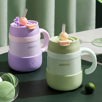 Taça de aço inoxidável pastel de parede dupla elegante e prática para presentes infantis