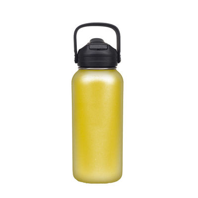 32OZ/40OZ/50OZ Azul Clássico Logotipo Personalizado Mão Desportiva Portátil Vacuum Garrafa de Aço Inoxidável