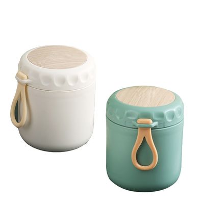 Mini frasco de vácuo de aço inoxidável com adesivos 3D Mantenha a sopa e o leite quentes