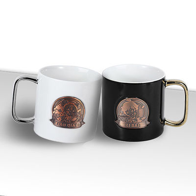 Taça de cerâmica sem derramamento Sublimação Taça de expresso com alça Viajar Taças de café Viajar Tours