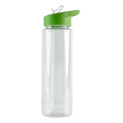 Modern Design 350ml BPA livre garrafa de água de plástico transparente com palhinha para viajar