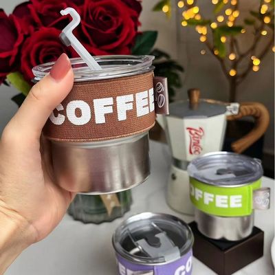 Garrafa térmico portátil de aço inoxidável 304 de 400 ml personalizada com várias opções de cores