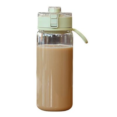 Garrafa de plástico PC resistente ao calor Flip Top Garrafa de água elegante com filtro removível