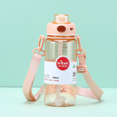 700 ml e 830 ml Gym Gallon Sport garrafa de água com marcador de tempo livre de BPA Tritano plástico reutilizável