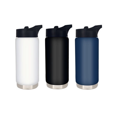 Copo recto 550 ml frasco de boca larga isolado com tampa