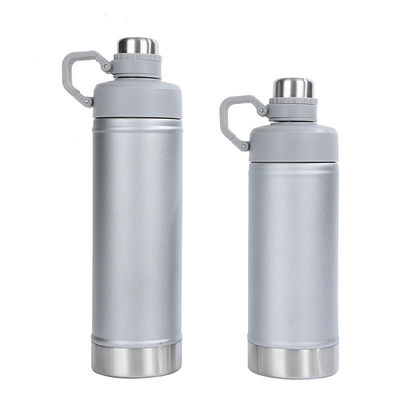 Desporto ao ar livre Viagens Garrafa de água Sliver Garrafas de aço inoxidável Gym Thermos de vácuo