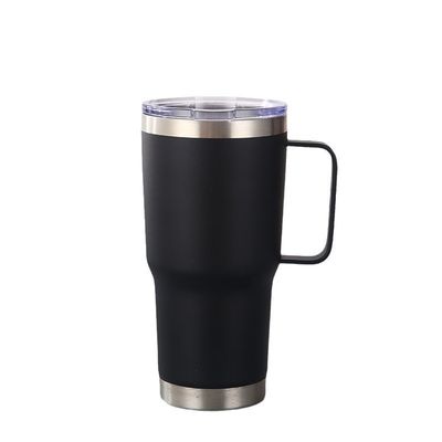 20 oz Double Isolated Stemless Wine Tumbler com alça e palha Melhorar sua imagem