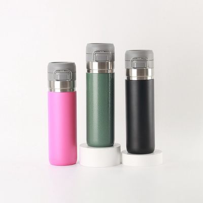 520ml garrafa de água personalizada quente frio isolado aço inoxidável estilo de design clássico