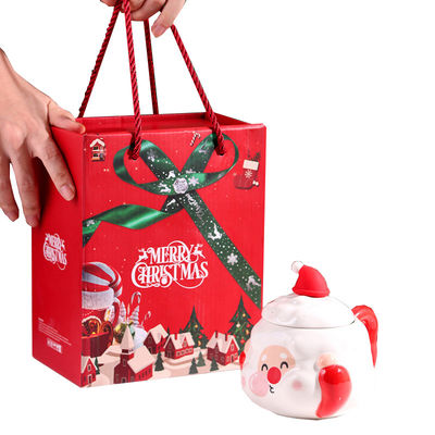 Taças de café de cerâmica nórdica personalizadas de Natal Capacidade 400Ml com design do Pai Natal