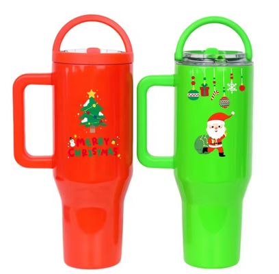 Garrafa de água de aço inoxidável 40oz Tumbler com tampas de alça e vantagem ecológica