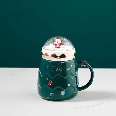2024 Pretty Christmas Snowball Ceramic Mug Gift Set com todos os acessórios e Cute Mug