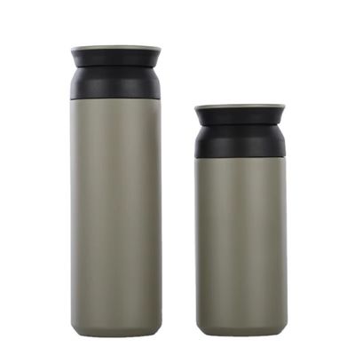 Copo de aço inoxidável de parede dupla com tampa e alça Capacidade 350ml/500ml