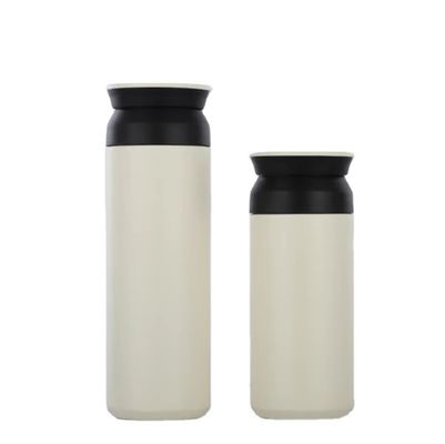 Copo de aço inoxidável de parede dupla com tampa e alça Capacidade 350ml/500ml