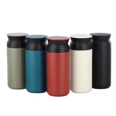 Copo de aço inoxidável de parede dupla com tampa e alça Capacidade 350ml/500ml