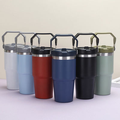 20oz 30oz de aço inoxidável logotipo personalizado frasco térmico com tampa e alça aceitável OEM / ODM