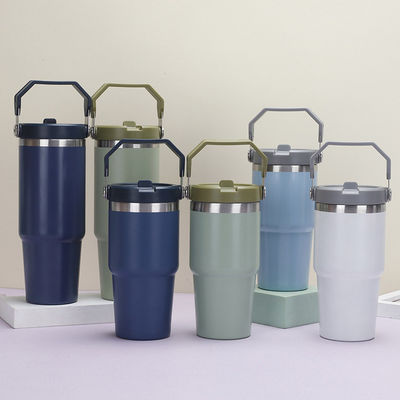 20oz 30oz de aço inoxidável logotipo personalizado frasco térmico com tampa e alça aceitável OEM / ODM