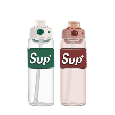 Taça esportiva portátil à prova de vazamento 650ml e 780ml Capacidade personalizada garrafa de água colorida