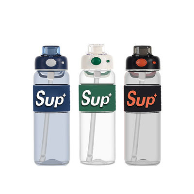 Taça esportiva portátil à prova de vazamento 650ml e 780ml Capacidade personalizada garrafa de água colorida