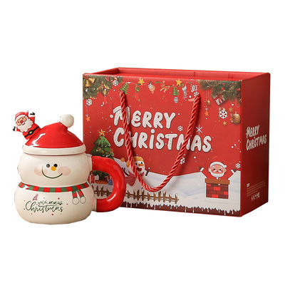8.5x6.8cm Homem de Neve Papai Noel Design Caixa de Presente de Natal