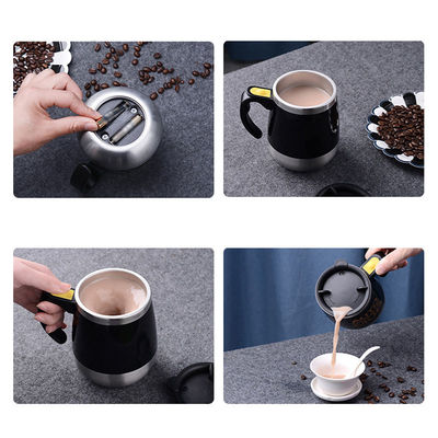 1 peça Double isolado auto-mexer caneca elétrica preguiçosa mistura automática de aço inoxidável viagem caneca de café