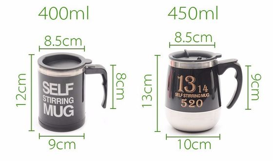 1 peça Double isolado auto-mexer caneca elétrica preguiçosa mistura automática de aço inoxidável viagem caneca de café