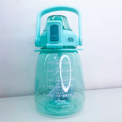 Alto nível de aparência grande capacidade plástico Red Sippy Cup garrafa de água para estudantes