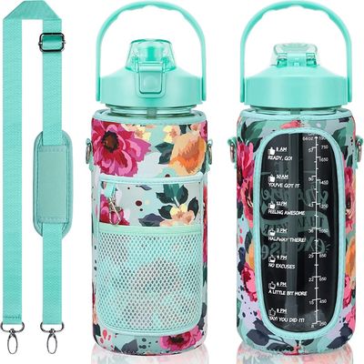 Manoplas de garrafas de grande capacidade de cores personalizadas para água fervente e pote quente portátil