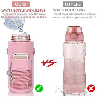 Manoplas de garrafas de grande capacidade de cores personalizadas para água fervente e pote quente portátil
