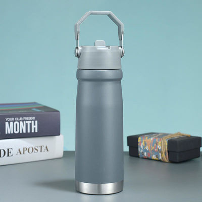 500 ml/650 ml frasco de vácuo de aço inoxidável portátil utensílios esportivos para outdoor com alça