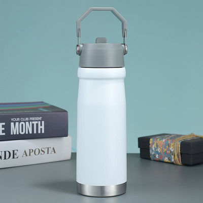 500 ml/650 ml frasco de vácuo de aço inoxidável portátil utensílios esportivos para outdoor com alça