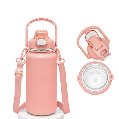 Copo de viagem de vácuo isolado de aço inoxidável 1600 ml capacidade para crianças em acampamento