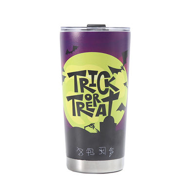 Copo de presente 20oz Copo de termo do carro com design de Halloween 304 de aço inoxidável 3D impresso