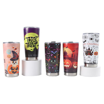 Copo de presente 20oz Copo de termo do carro com design de Halloween 304 de aço inoxidável 3D impresso