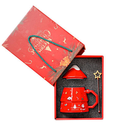 Árvore de Natal Design American Style cerâmica xícaras de café para a temporada festiva