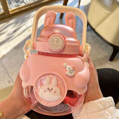 Opções de cores personalizadas Portátil Coelhinho Coelhinho Garrafa de água Estilos atraentes Crianças