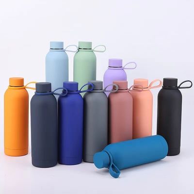 Colourful 304 de aço inoxidável Fabricação pronto a estoque boca estreita garrafa de água isolada