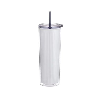 24oz de plástico acrílico colorido e ecológico garrafas de água de parede dupla copos de tumbler