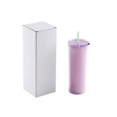 24oz de plástico acrílico colorido e ecológico garrafas de água de parede dupla copos de tumbler