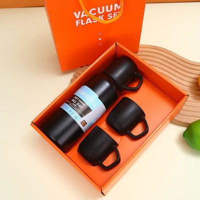 550ml Capacidade Isolada Dupla camada de aço inoxidável Metal Thermos Cup Set para todos
