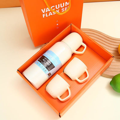 550ml Capacidade Isolada Dupla camada de aço inoxidável Metal Thermos Cup Set para todos