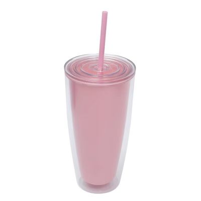 Logotipo personalizado 24oz Duplo Parede Limpador de plástico para adultos Nenhum Isolamento térmico