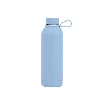 Bottle de água isolada com desenho colorido e material de aço inoxidável