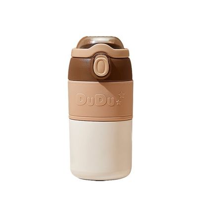 Presentes de Negócios De Alta Qualidade Garrafa De Água De Aço Inoxidável De Parede Dupla Com Copo De Palha