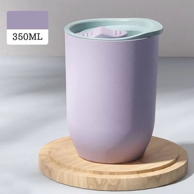 12oz Eco-friendly AS Plastic Coffee Mug Cups para Acessórios de Design Moderno com Palha