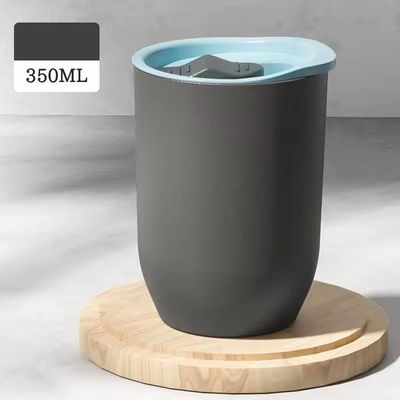 12oz Eco-friendly AS Plastic Coffee Mug Cups para Acessórios de Design Moderno com Palha
