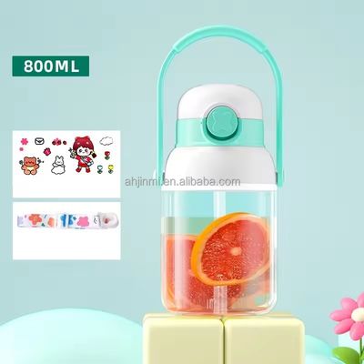 Caldeira de desporto ao ar livre 800 ml Garrafa de sumo sem BPA para viagens e atividades ao ar livre