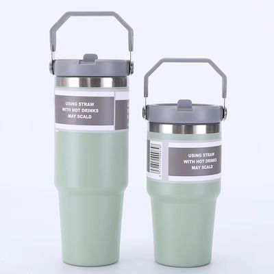 20oz 30oz de aço inoxidável Vacuo isolado tumbler com manobra tampa logotipo personalizado ideal