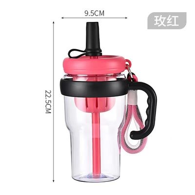 680 ml garrafa de plástico garrafa portátil de suco para viagens ao ar livre para adultos em viagens de acampamento