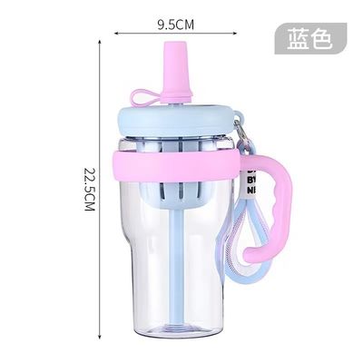 680 ml garrafa de plástico garrafa portátil de suco para viagens ao ar livre para adultos em viagens de acampamento