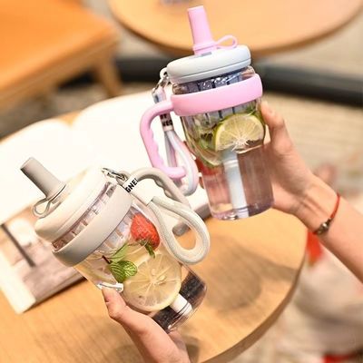 680 ml garrafa de plástico garrafa portátil de suco para viagens ao ar livre para adultos em viagens de acampamento